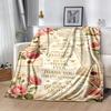 Mom's Gratitude And Love Blanket Suitable for Sofas,travel, Living Rooms Also a Good Gift for Friends and Family Suitable for All Seasons.