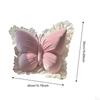 Butterfly Decorative Pillow Back Cushion Ornament, 19.69''x15.75'' Waist Support Sofa Throw