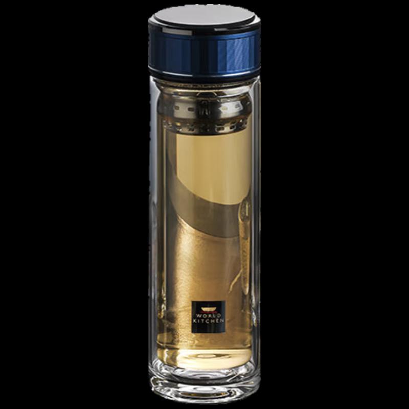 WORLD KITCHEN Heat-Resistant Transparent Glass Water Bottle