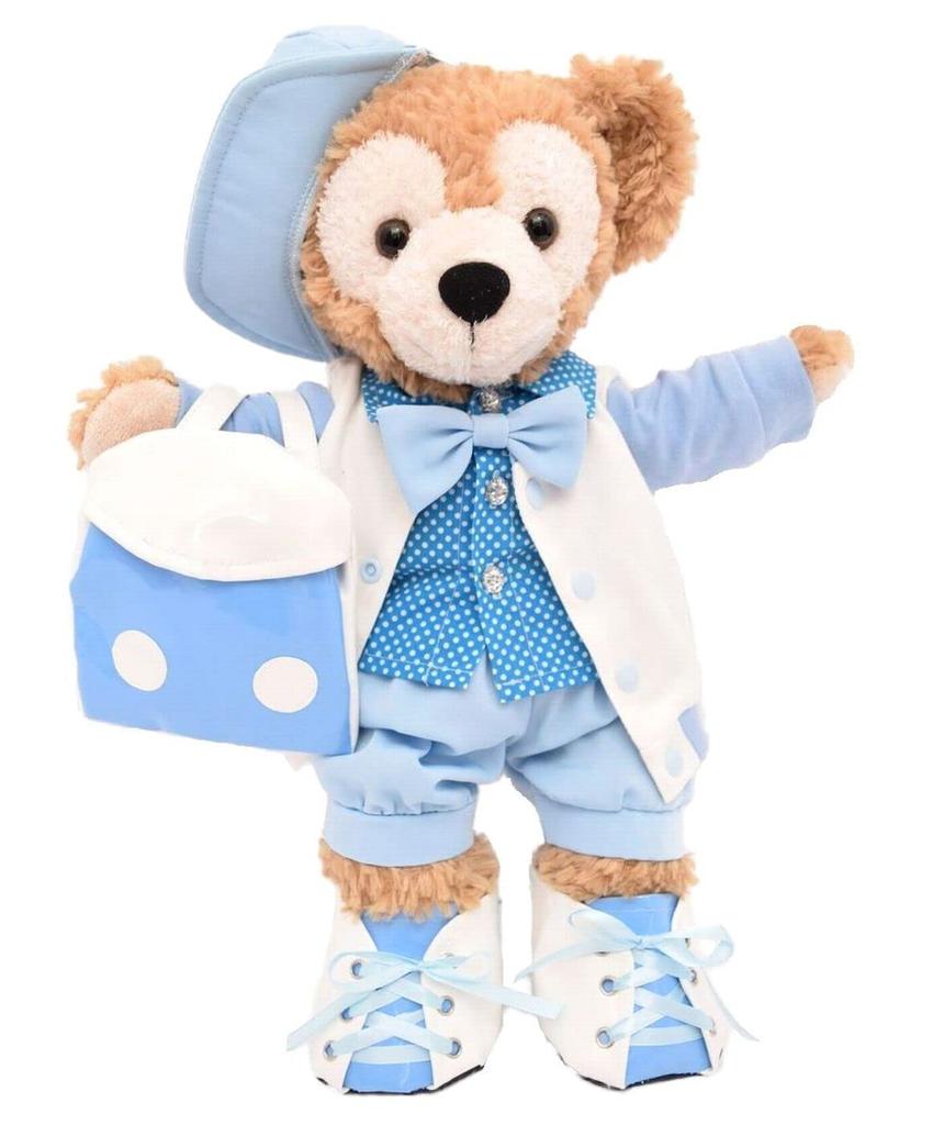 Teddy Bear Online Store Alice Duffy Outfit Costume with Backpack for Outings Blue (No Body) Size S