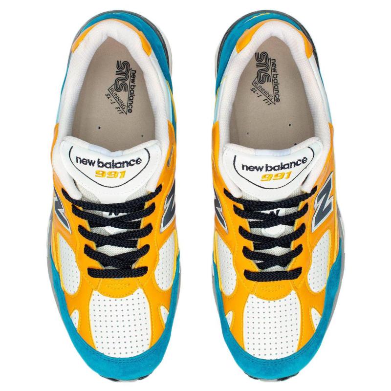 New Balance 991 MiUK Sns Blue Yellow Sneakers M991EF