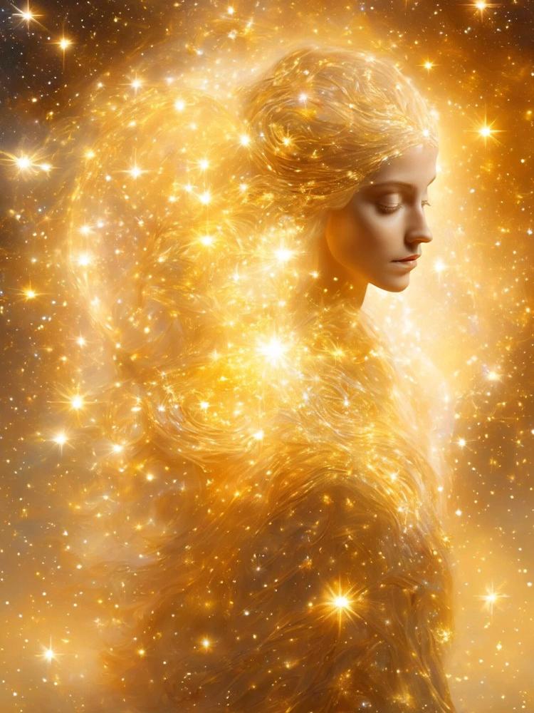 Neue Diamantmalerei, verträumtes goldenes funkelndes Feenmosaik, volles rundes quadratisches Diamantgemälde, neue Stickerei, 5D-DIY-Dekoration