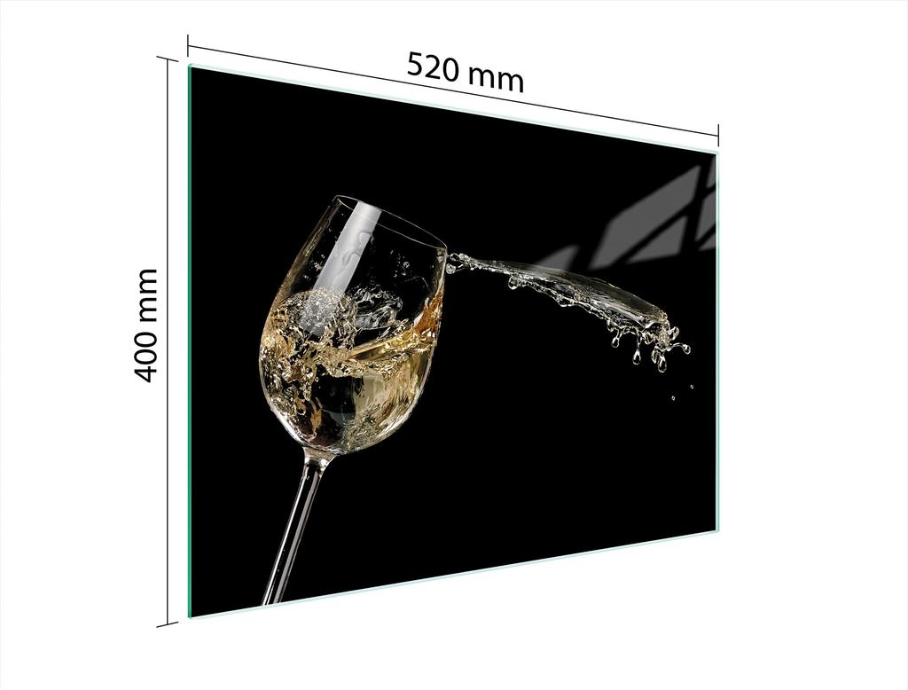 SZKLANA DESKA DO KROJENIA 52x40 WINO