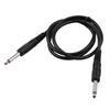 Guitar Cable Black Audio Cable for Electric Guitar Bass Keyboard 1 4 Inch to 1 4 Inch TS Straight Plugs, 1M 3.3ft