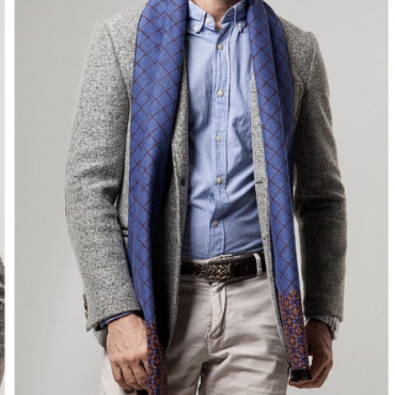 New Luxury Brand Business Mens Scarf Cashmere Scarfs Shawl High Quality Winter Warm Scarves Men