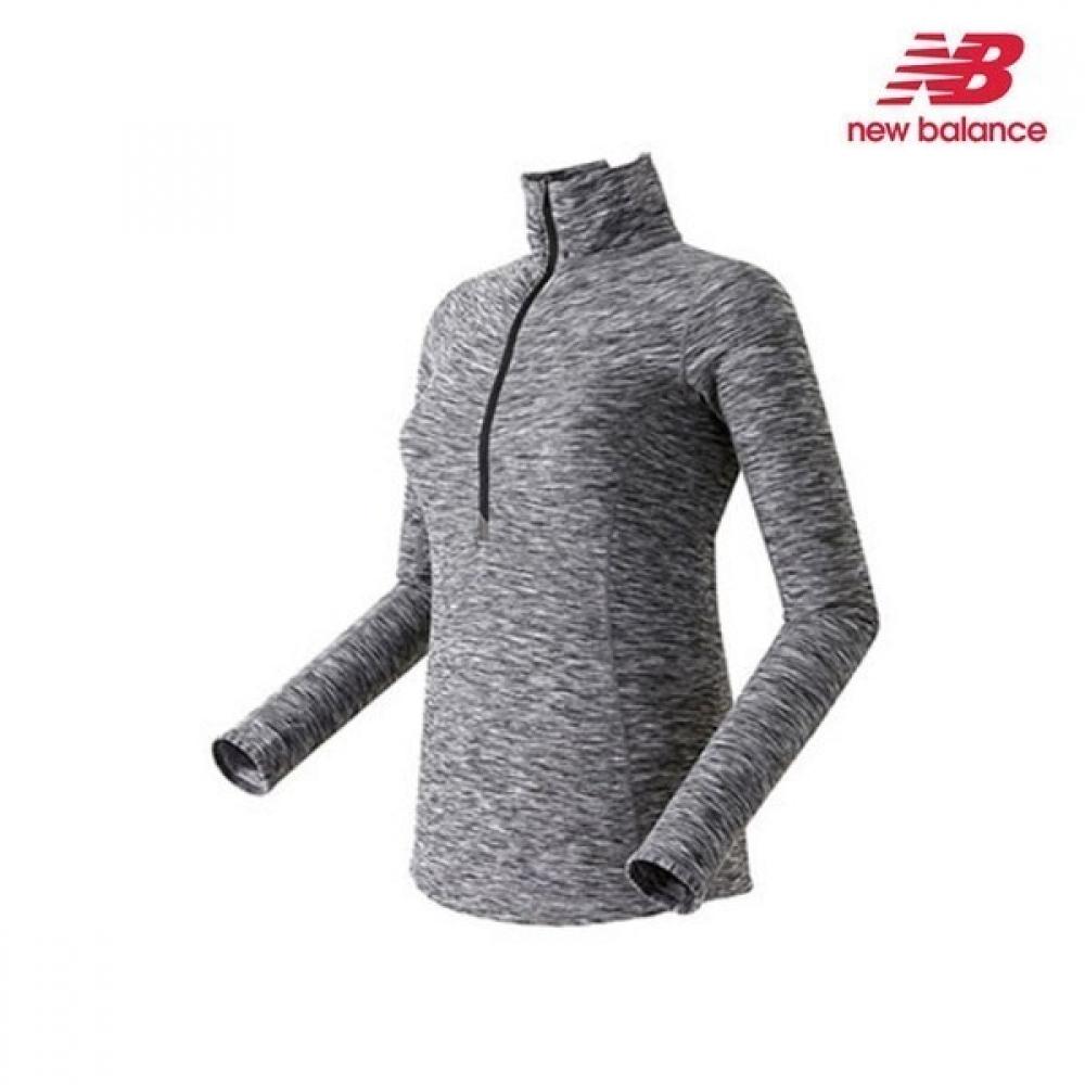 

New Balance Half Zip Up Long Sleeve T shirT Black Nbnd746112 19 90/M
