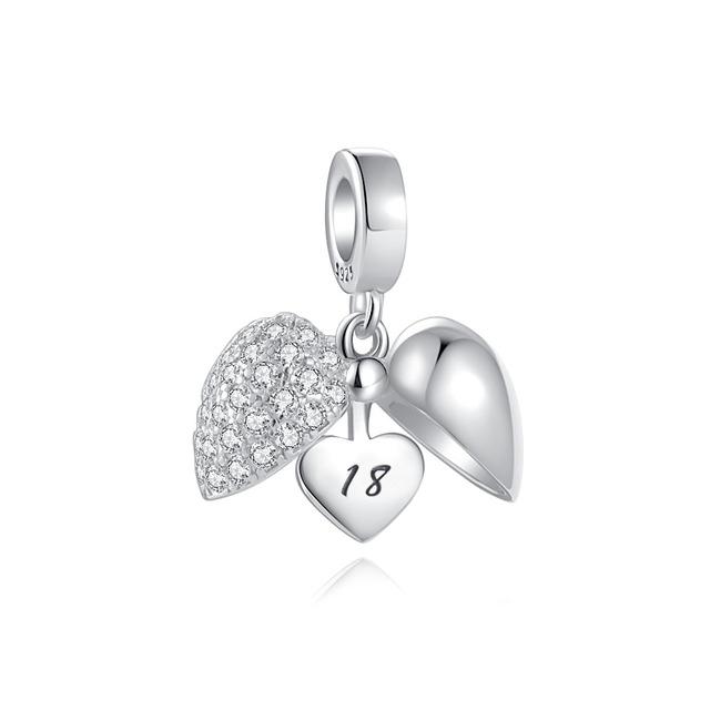 Pendentif attrape-rêves bleu en forme de cœur pour femmes, accessoires de bricolage, breloques originales, bijoux en argent Sterling 2022, nouvelle collection 925