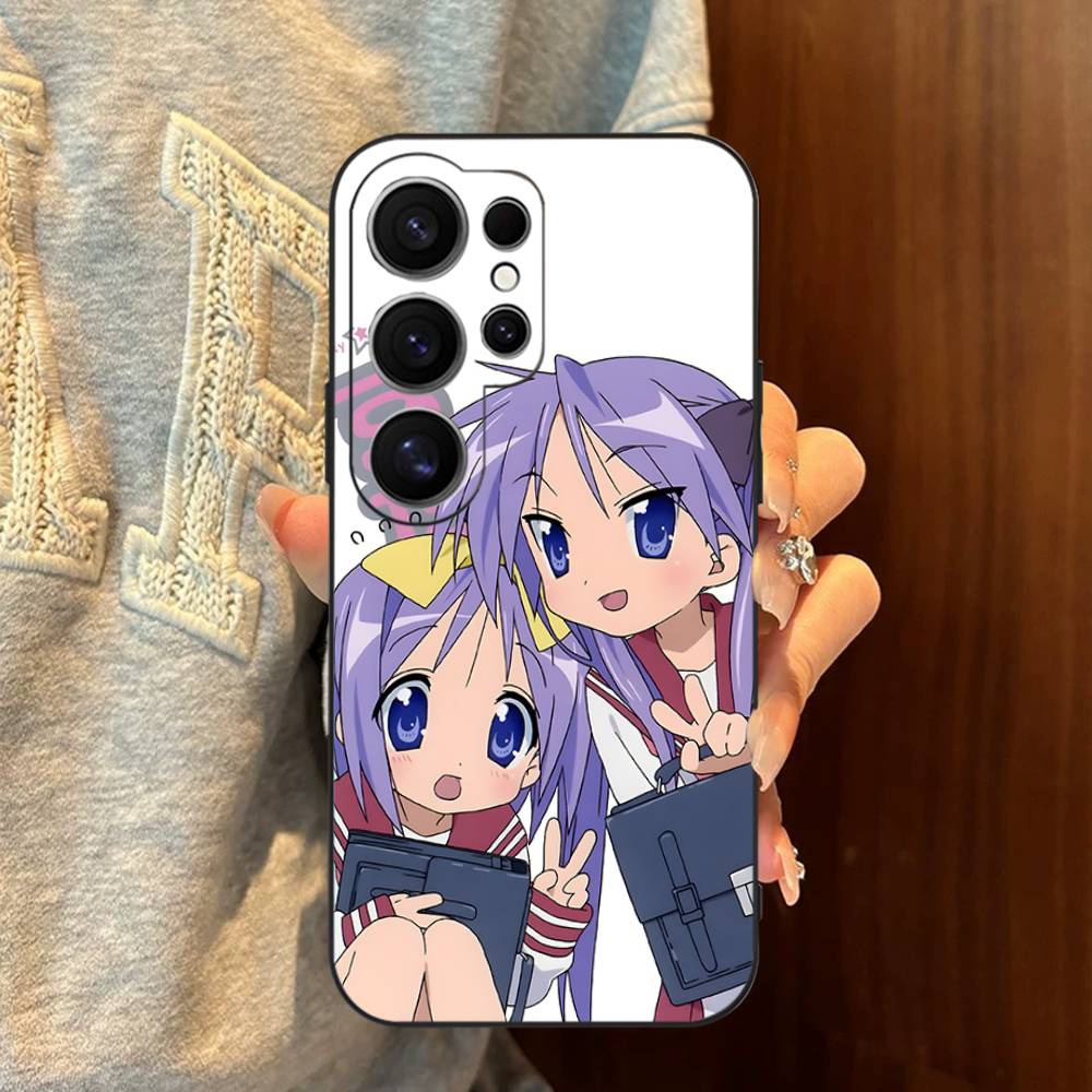 K-Konata Izumi Lucky S-Star Phone Case For Samsung S 24 Fe 25 Ultra Plus 20 Lite 21 30 22 23 24 22 Ultra 5G Fundas