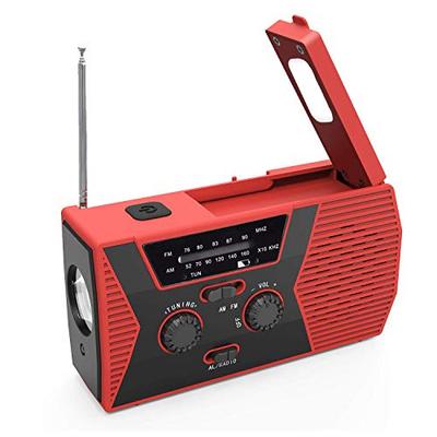 COOLEAD Hand Crank Radio Light, Solar Powered Radio, Emergency Radio, Flashlight, LED Light, USB Rechargeable, Smartphone Charging, AM/FM Radio, Multi