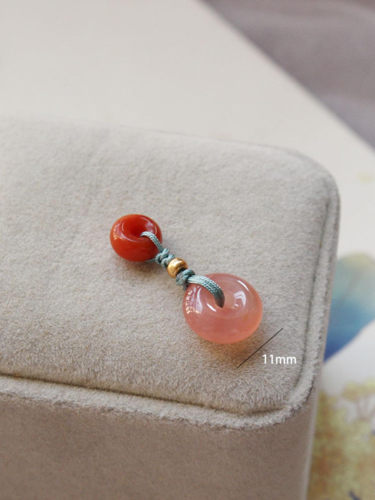 

Красный Нефрит Хэтянь Подвеска Бусины Браслет и Ожерелье Аксессуары