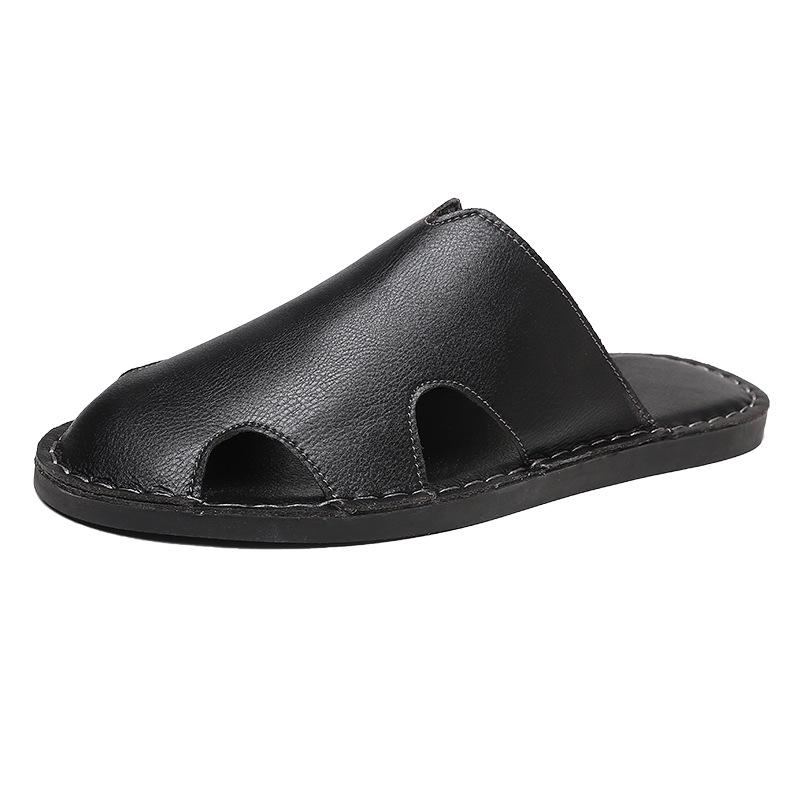 2026 Men s Plus-Size Casual Closed-Toe Non-Slip Breathable Beach Slippers Size 42