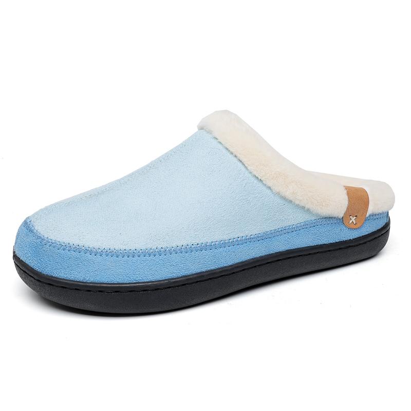 Fashion Baotou cotton drag women autumn winter home indoor fluffy slippers warm