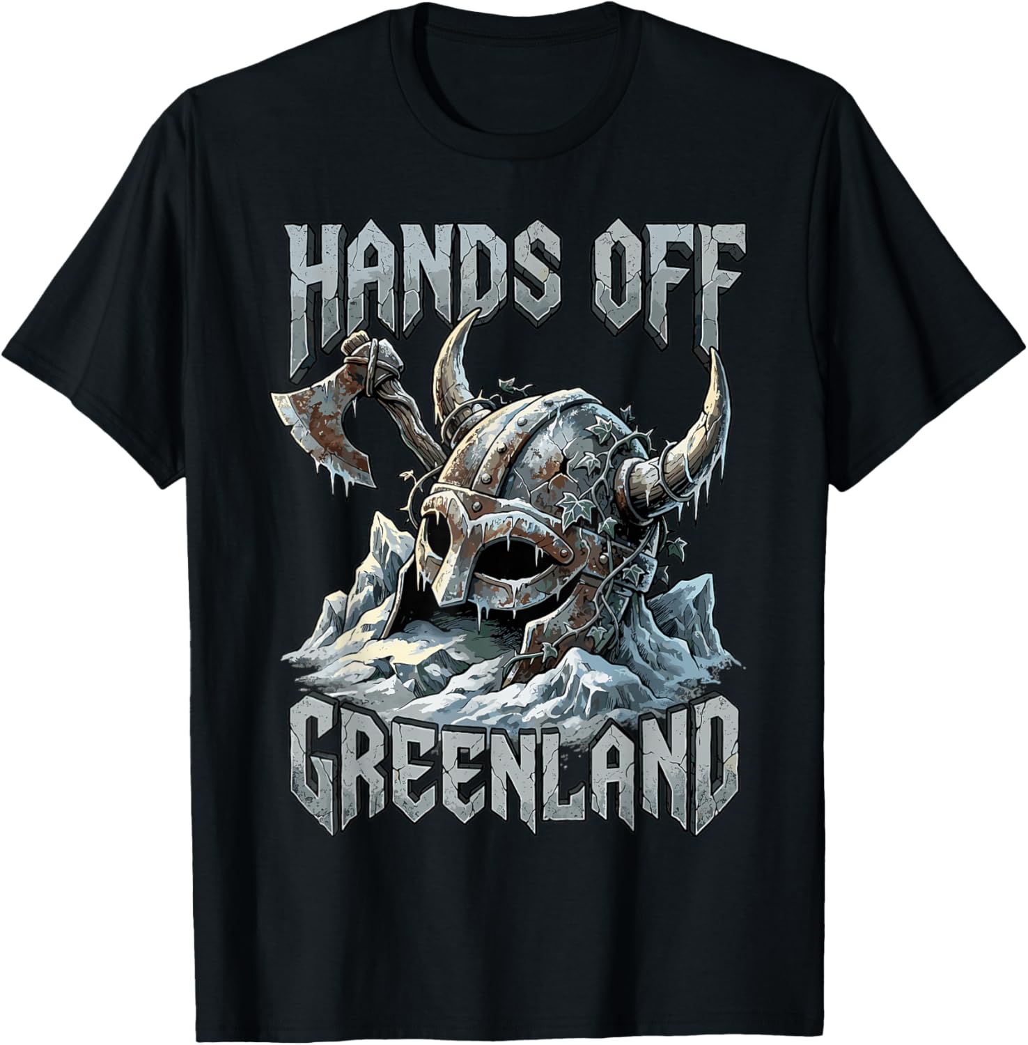 Viking Skull Arctic Protection T-Shirt S разноцветный