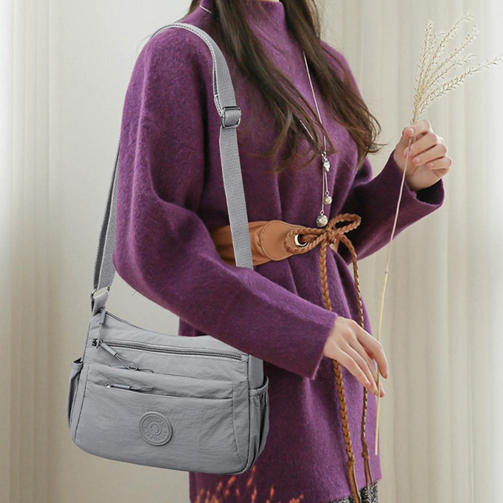 Women Oxford Casual Crossbody Bag Adjustable Strap Versatile Messenger Bag Waterproof Satchel Bag for Travel Commuting Daily Use