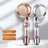 3 Modes High Pressure Shower Head Water Saving Showerhead with Stop Button Eco Filter Shower Head Bathroom Accessories