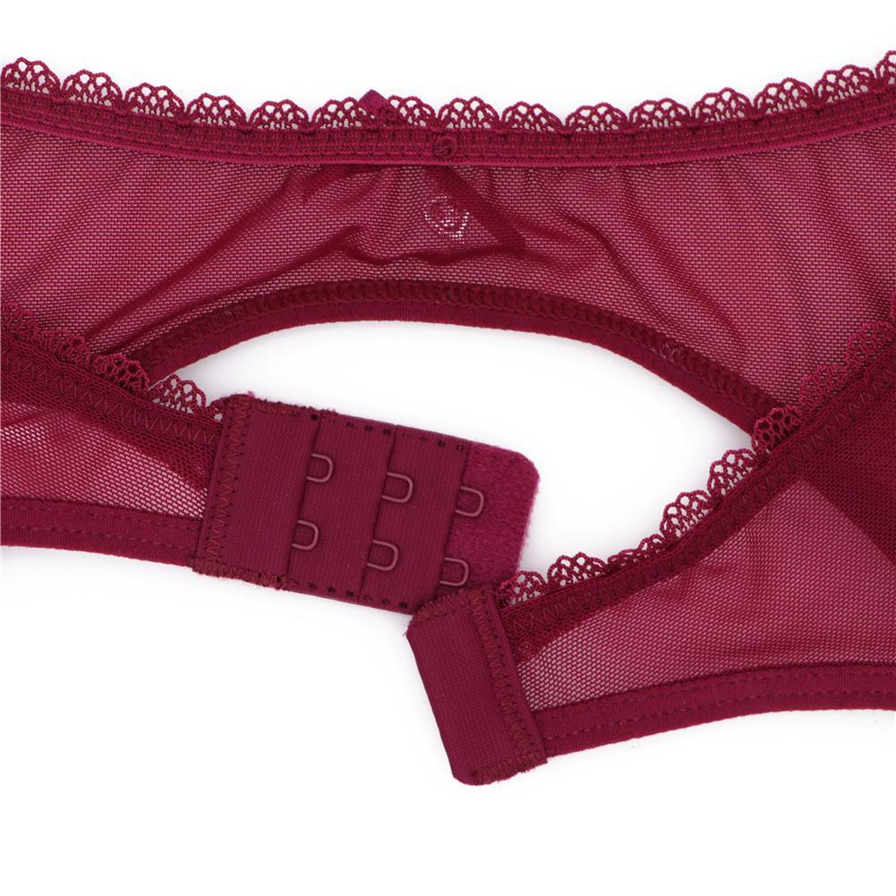 Women See Through Lace Garter Belt With Stockings 2Pcs Ultrathin Mesh Sexy Garter ZH