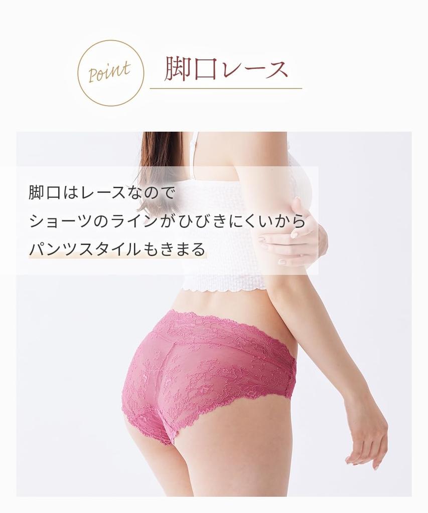 Nissen Regular Full Lace Peach and 10L Women's Shorts, Panties, 3-Pack, Pink, Lavender, Blue,