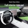Tesla Model Y/YL/3 Center Console Dashboard Sticker - White Interior Decoration