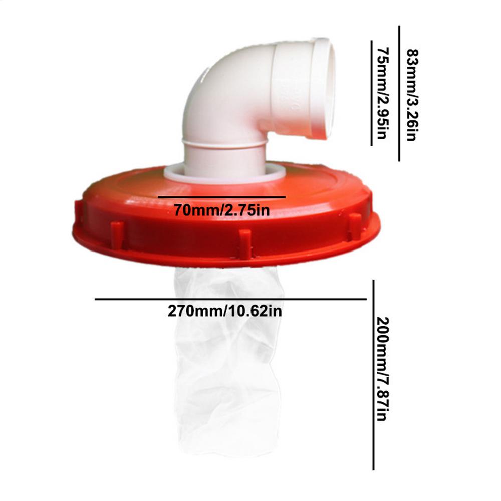 IBC Ton Barrel Cover Cap With Filter Outdoor IBC Ton Barrel Cover Durable Plastic Cover With Vent Hole Ton Barrel Accessories