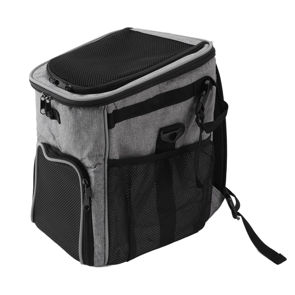 Dog Bike Basket Waterproof Breathable Removable Dog Carrier Backpack for Outdoor Travel