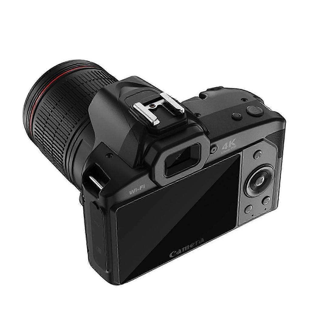 4K WiFi Digital Camera with 64MP Dual Lens 3 Inch IPS Screen 16x Optical Zoom Night Vision and External Battery