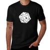 D20 Roll For Joy Tshirt Simple Solid Color Crew Neck Tee Tshirt