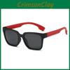 Óculos de Sol Quadrados para Crianças Com Lentes Polarizadas Tac Para Esportes ao Ar Livre e Moda