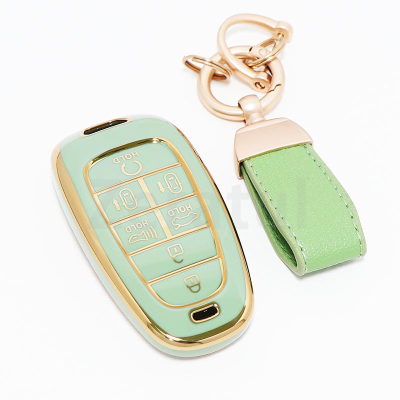 7 Buttons Tpu Remote Fob Cover Holder Shell For Hyundai Santa Fe Tucson  Atos Prime Solaris Nexus Nx4  Car Key Case