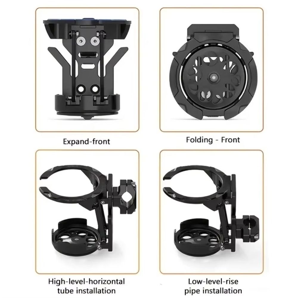 Portabottiglie Universale Pieghevole Portabevande Staffa per Tazza d'Acqua per Moto Bici ATV UTV Scooter
