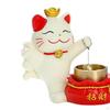 Lucky Cat Door Bell Chime Cute Doorbell Hanging Ornament for Business Entrance Coffee Shop Simple
