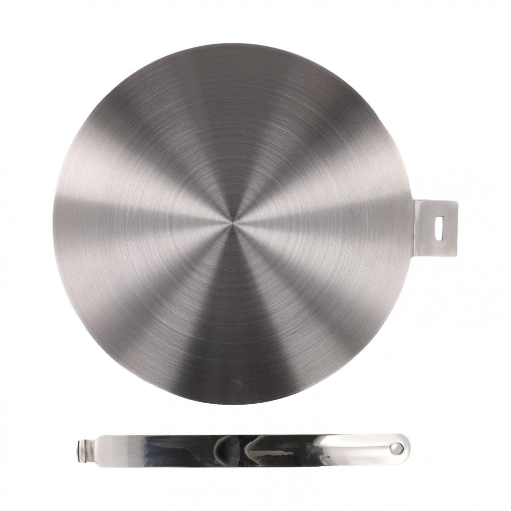 Hochwertige Wärmeverteilungsplatte für Induktionskochfelder, Edelstahl, 13 cm x 28 cm