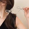 Women Pearl Bowknot Hair Bang Clip Hairpin Barrette Hair Side Clamp For Girl Hair Accessories