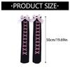 Women Skeleton Print Over Knee Long Socks Sweet Bowknot Thigh High Stockings for Halloween Cosplay Party Costume Hosiery