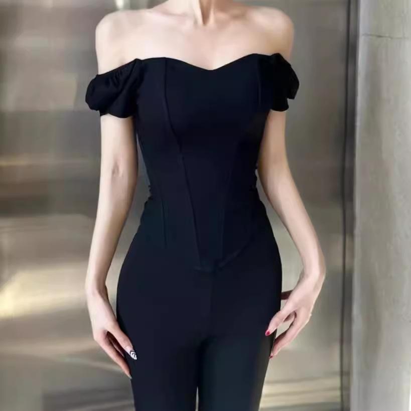 2025 High-End Fischgräten-Korsett Schlankmachendes Camisole: Damen Bandeau mit kurzen Ärmeln und Brustpolster