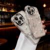 Apple iPhone 16 Pro Max Case: New 15 Rhinestone Lens Film with Pearl Butterfly Design for iPhone 17 Pro