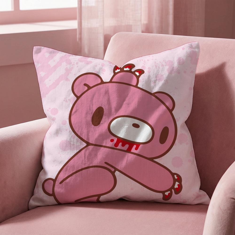 G-Gloomy Bear CARTOON Cushion Cover Multi-Scene Pillow Cover for Home & Car - Reversible, Soft & Durable for Daily Use