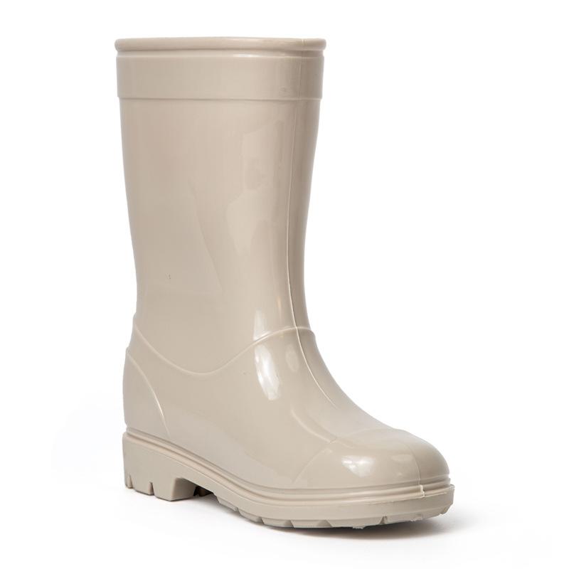 Water pants with boots children's beige environmentally friendly new children's rain shoes rain boots fashionable high-end water shoes waterproof