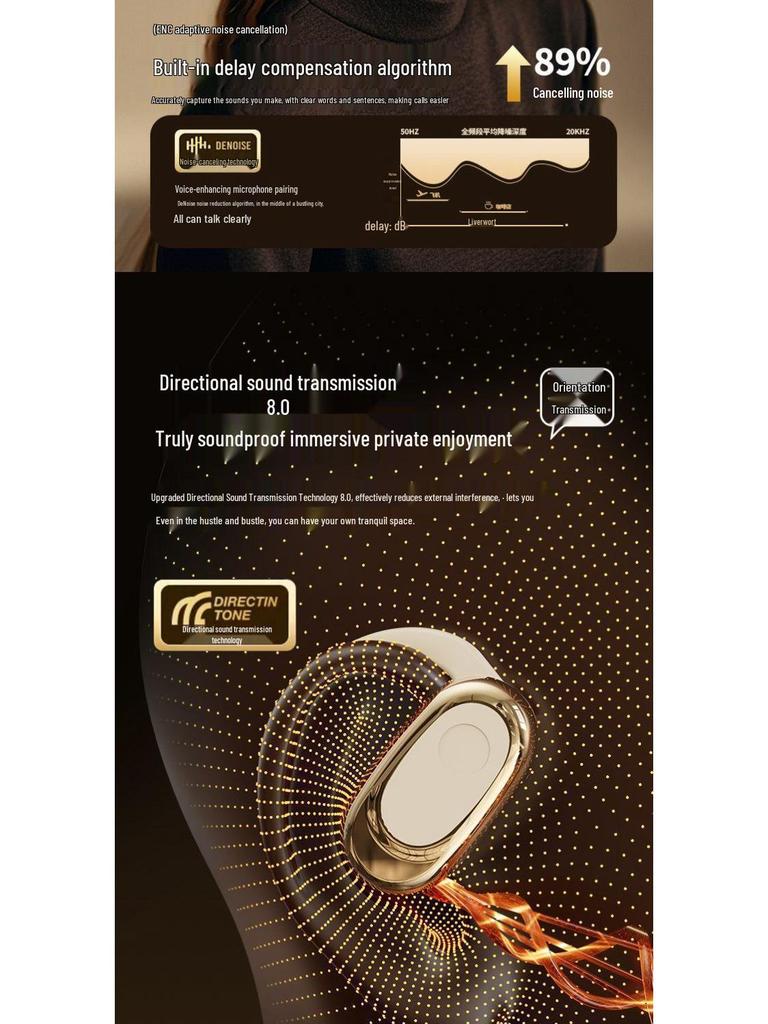 GT735Y Bluetooth 5.4 Smart In-Ear Headphones - High-Quality Sound, Comfortable Fit, Long Battery Life, Universal Compatibility