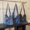 Große Kapazität Commuter Tote Bag Damen Schulter Crossbody Tasche Jeans Tasche