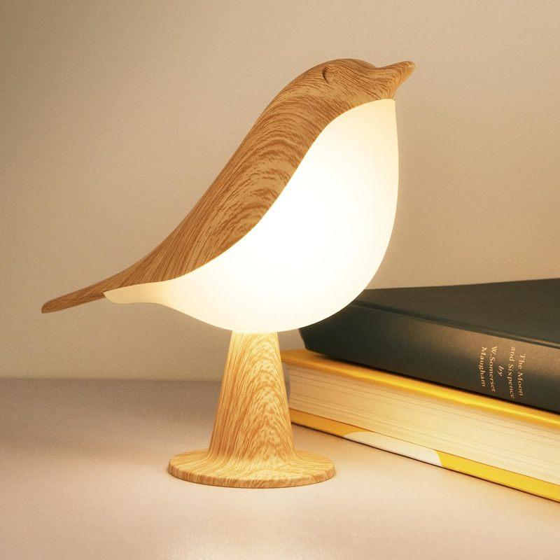 

1pc LED Touch-Control Bird Lamp - Art Deco, 3-Levels Dimmable, USB-Cordless with Rechargeable Battery, Versatile for All Rooms світло-жовтого кольору
