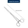 Stainless Steel Hemostatic Forceps Tweezers with Straight/Curved Tips & Needle Holder for Pet and Fishing Hook Removal