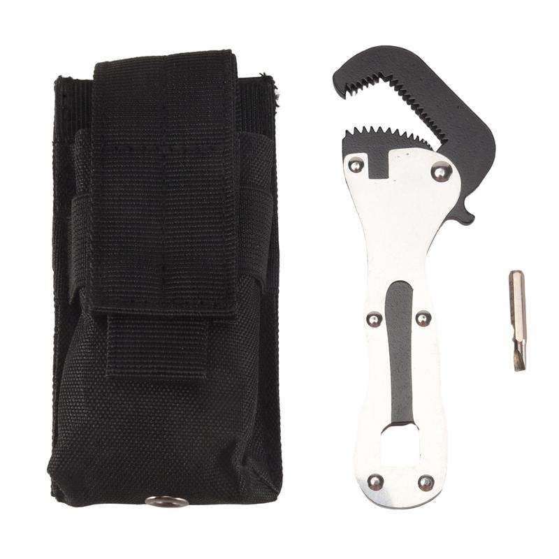 ABNO-2X The Mini Stubby, Mini Stubby Pipe Vise Wrench, Mini Self Adjusting Wrench, Size, 2 In 1 Wrench Tool For Tight Spaces