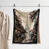 Autumn and winter new double-sided color oil painting series imitation cashmere thickened warm scarf women's air conditioner shawl