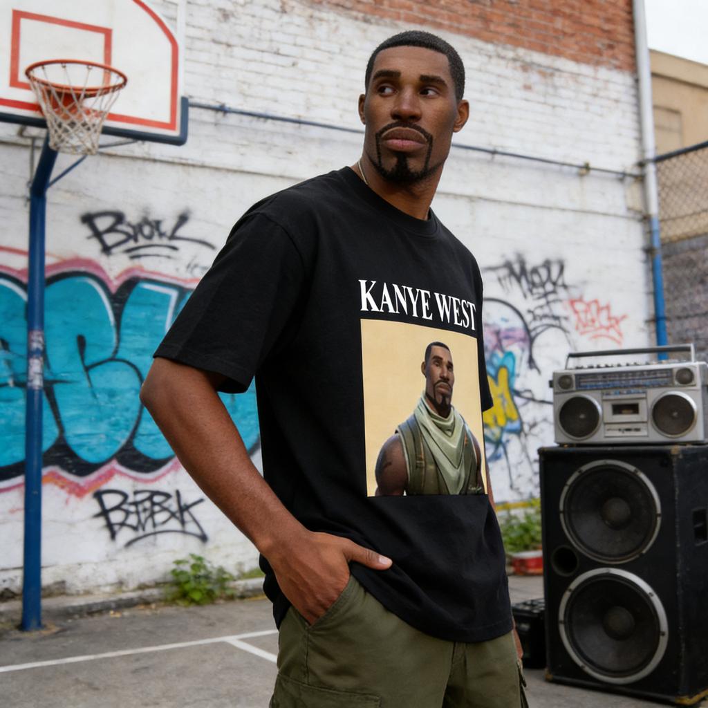 Funny Kanye West Meme TShirt Mens Vintage Hip Hop Rap Style Tshirt Men Women Short Sleeve T Shirt Streetwear 2026 Hot Sale