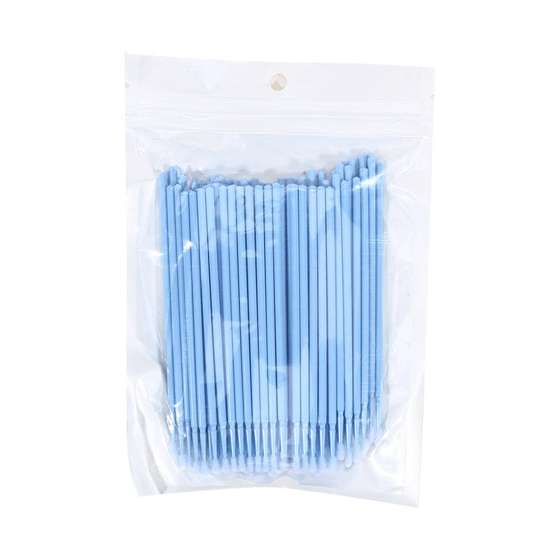 

100Pcs Disposable Cotton Swab for Easy and Precise Application of Eyelash Adhesive Grafting Used for Makeup and Eyelash Cleaning One Size синий