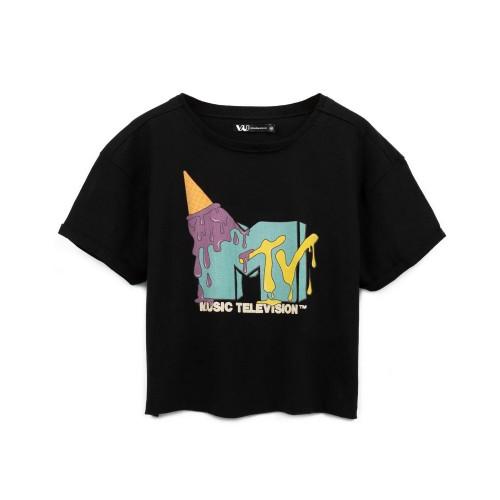 MTV Womens/Ladies Ice Cream Crop Top
