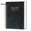Agenda Appuntamenti A5 2027 Planner Settimanale Spiralato, Calendario Settimanale 365 Giorni con Organizer Copertina Rigida Elastico, 140 Pagine Carta Spessa