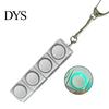 Decompression Button Toy Fidget Keyboard 1/2/3/4/5/6/9-Keys Stress Relief Finger Clicker Keychain with LED Light Portable Sensory Mechanical