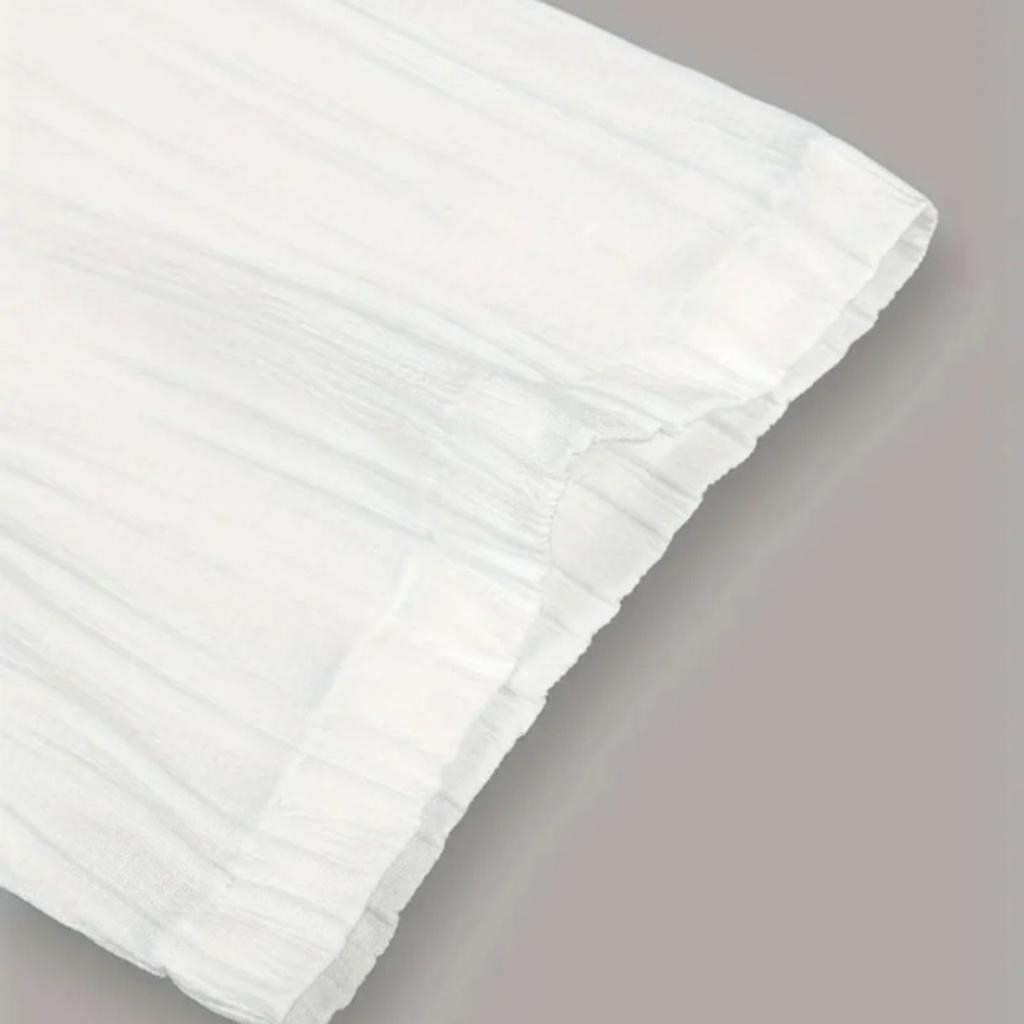 Yousheng 2 Buc/Set Ținută Casual pentru Bărbați Rever Mânecă Scurtă Cămașă la Un Rând Pantaloni Lungi cu Talie Elastică Set Ținută Culoare Solidă