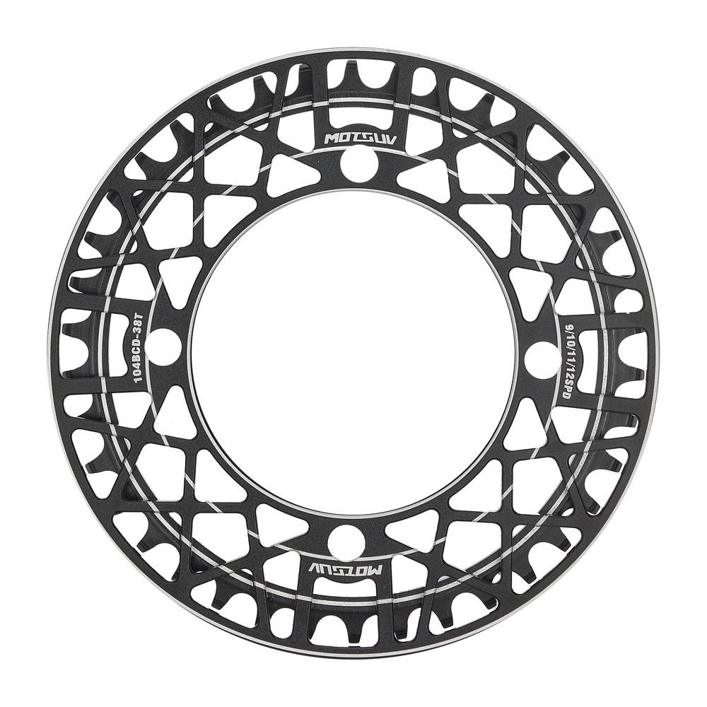 

Bicycle Chainring Guard 104BCD One-Piece Aluminum Alloy Lightweight 34T/36T/38T Durable Precision Secure Fit for MTB Bike 34T чёрный